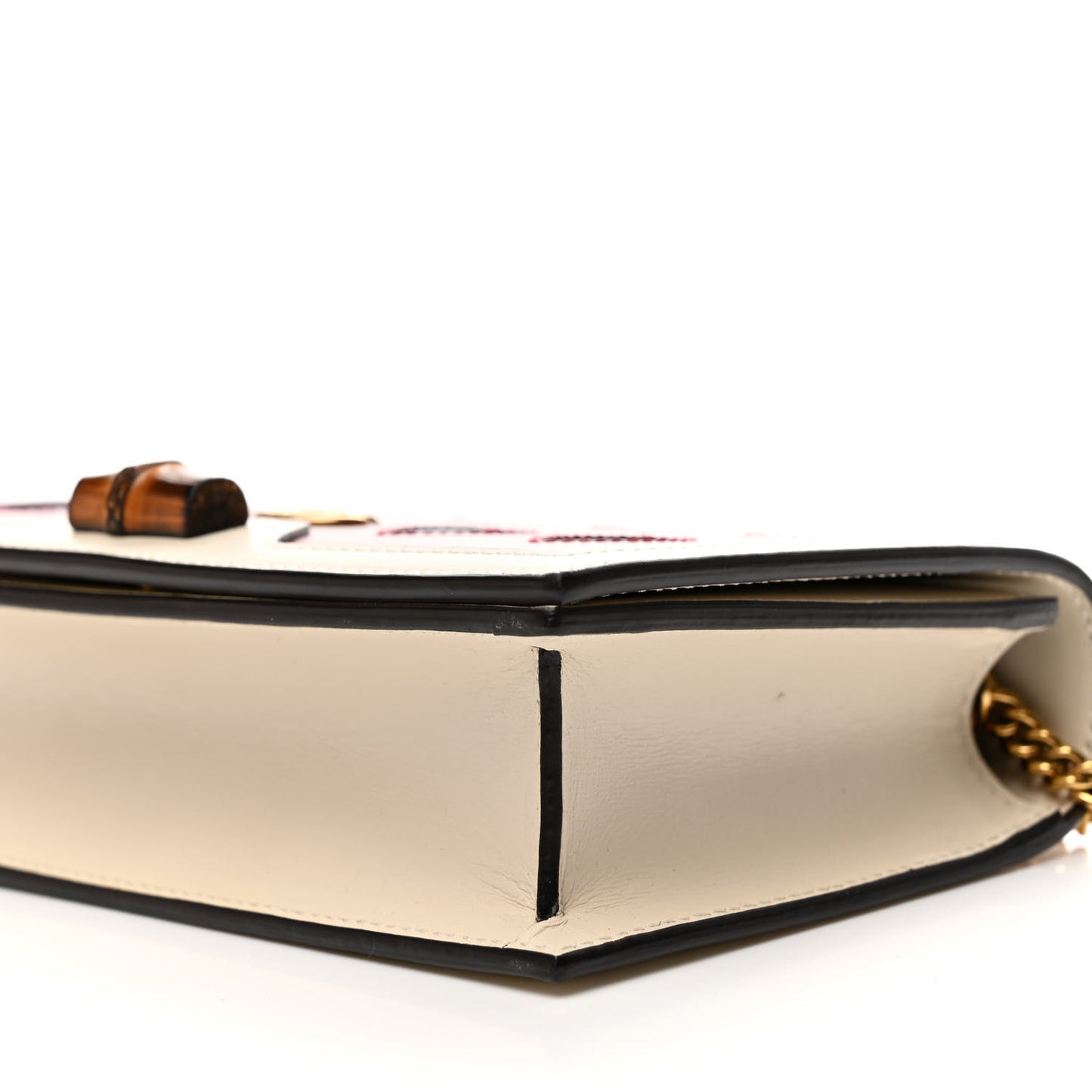 Calfskin Lovelight Mini Diana Chain Bag Mystic White Red