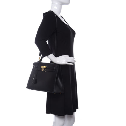 Hermes Box Kelly Sellier 32 Black 2 of 11