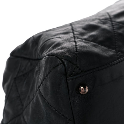 Chanel Lambskin Cloudy Bundle Bowler Black 7 of 15