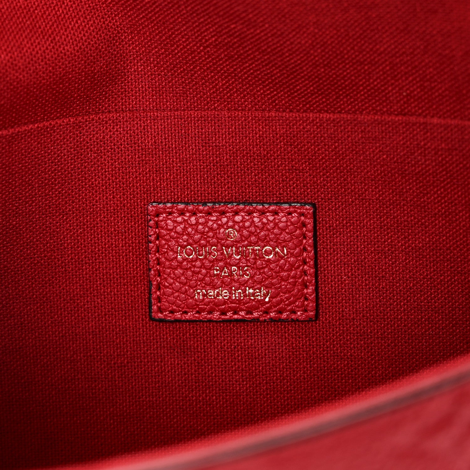 Louis Vuitton Empreinte Pochette Felicie Chain Wallet Scarlet 7 of 10