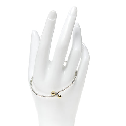 Tiffany Sterling Silver 18K Yellow Gold Twist Hook Bracelet 2 of 4