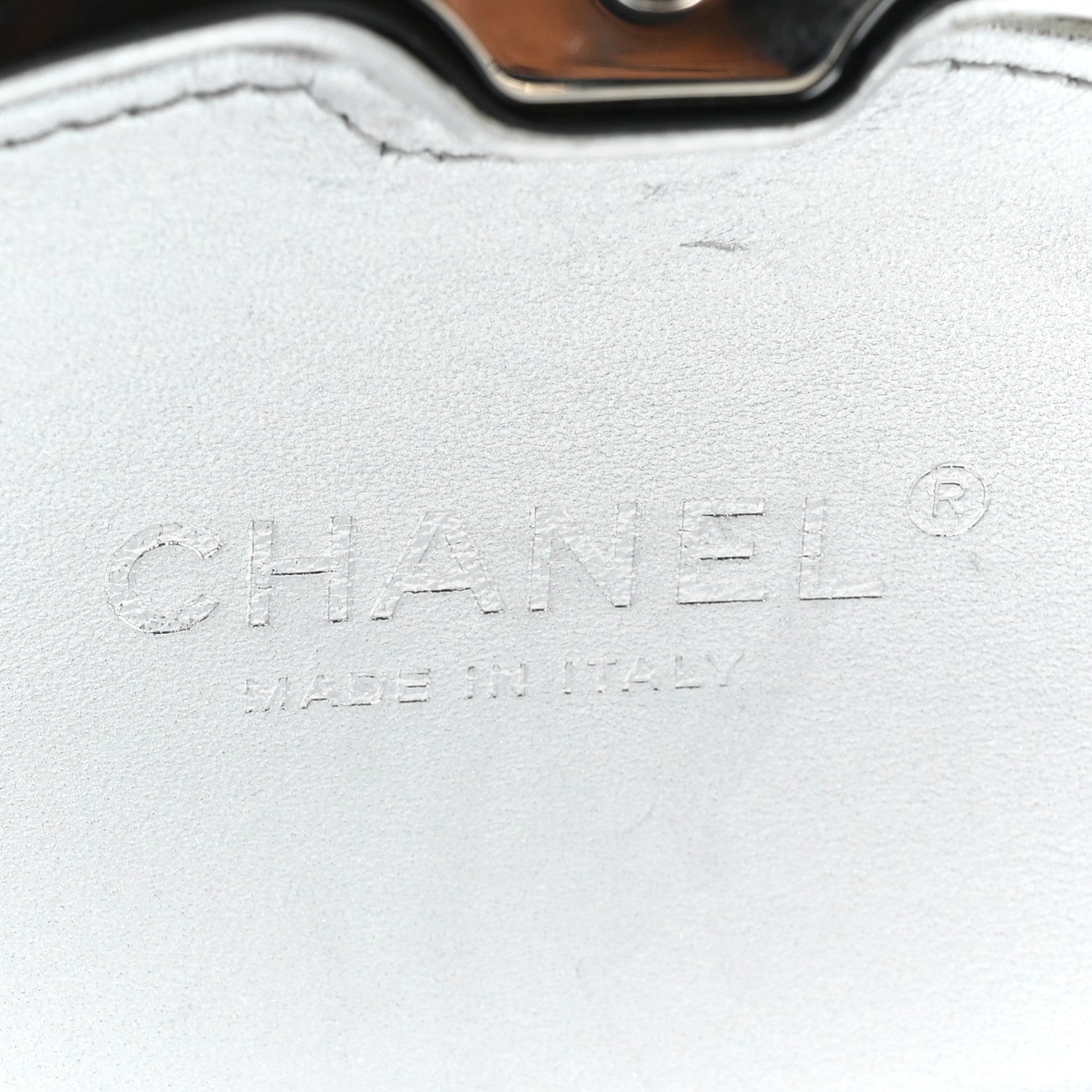 Chanel Resin Crystal Chain Fringe CC Oval Minaudière Black 6 of 11