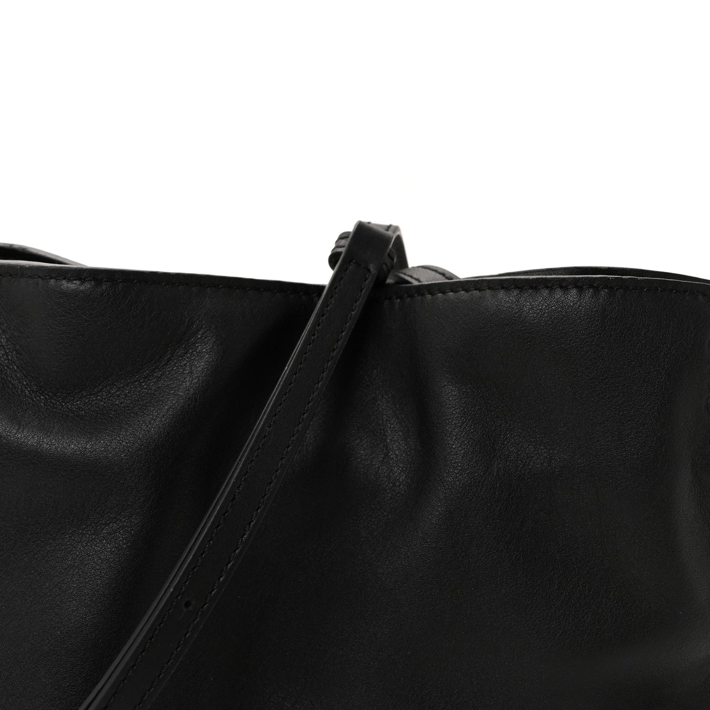 Calfskin Mini Flamenco Knot Clutch Black