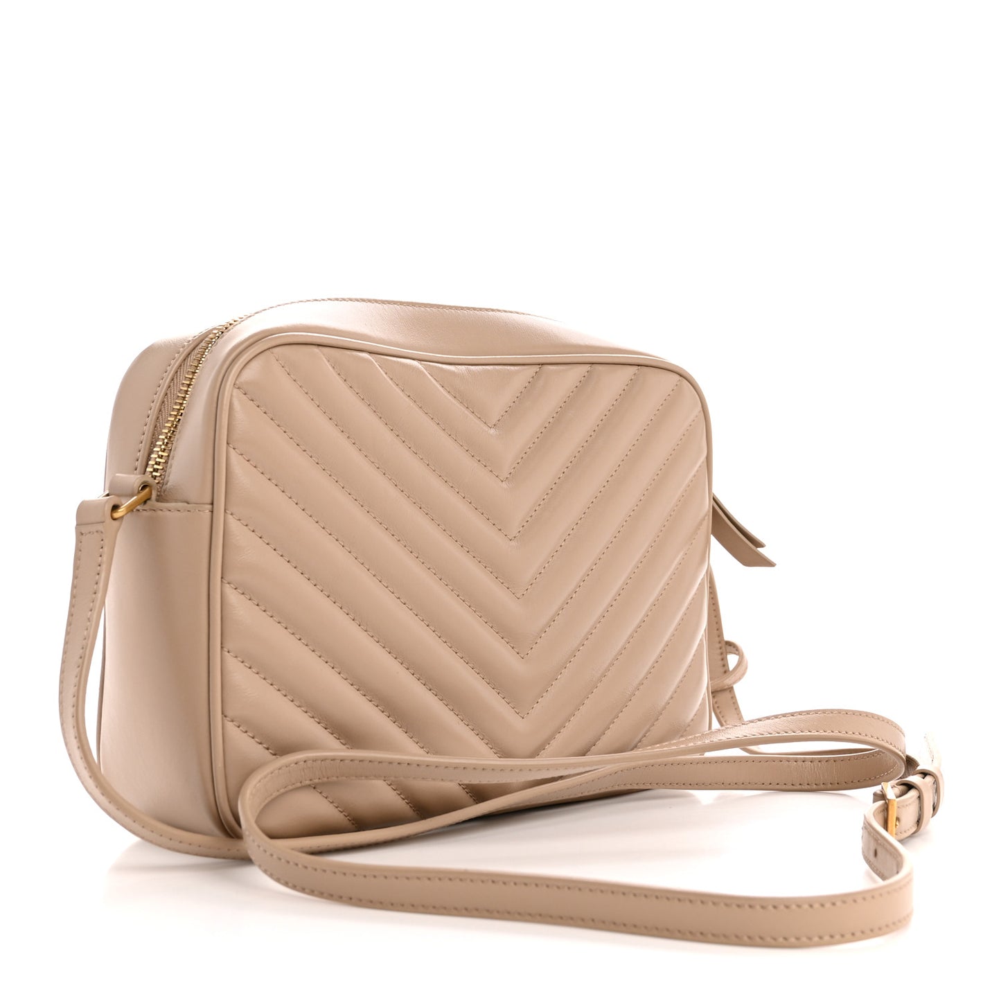 Calfskin Matelasse Monogram Lou Camera Bag Dark Beige