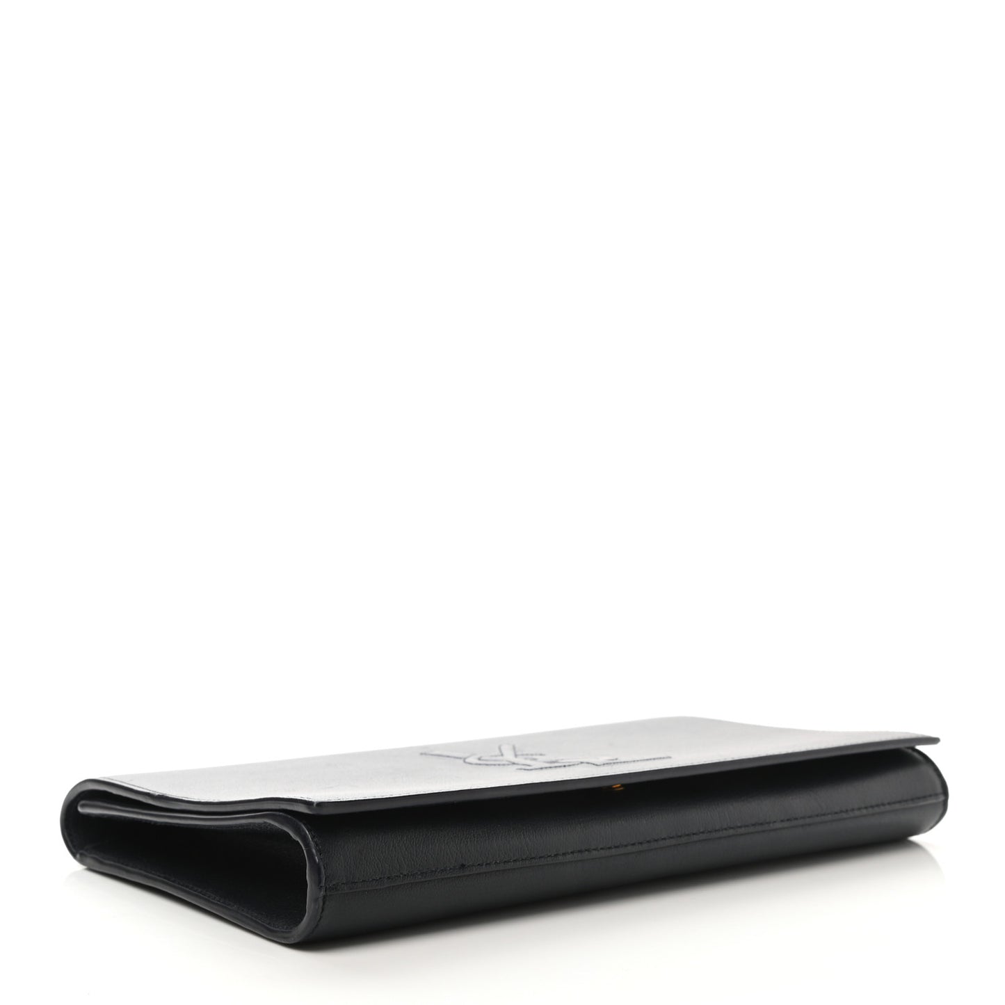 Calfskin Monogram Large Belle De Jour Clutch Black