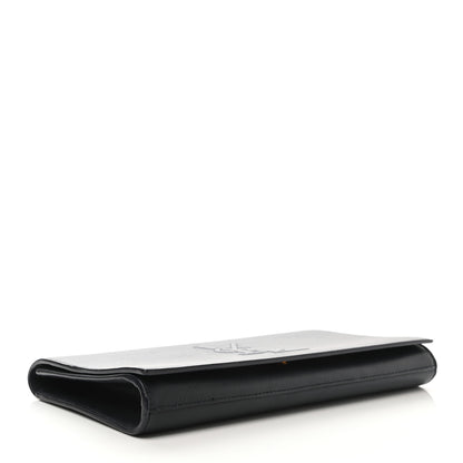 Saint Laurent Calfskin Monogram Large Belle De Jour Clutch Black 3 of 7