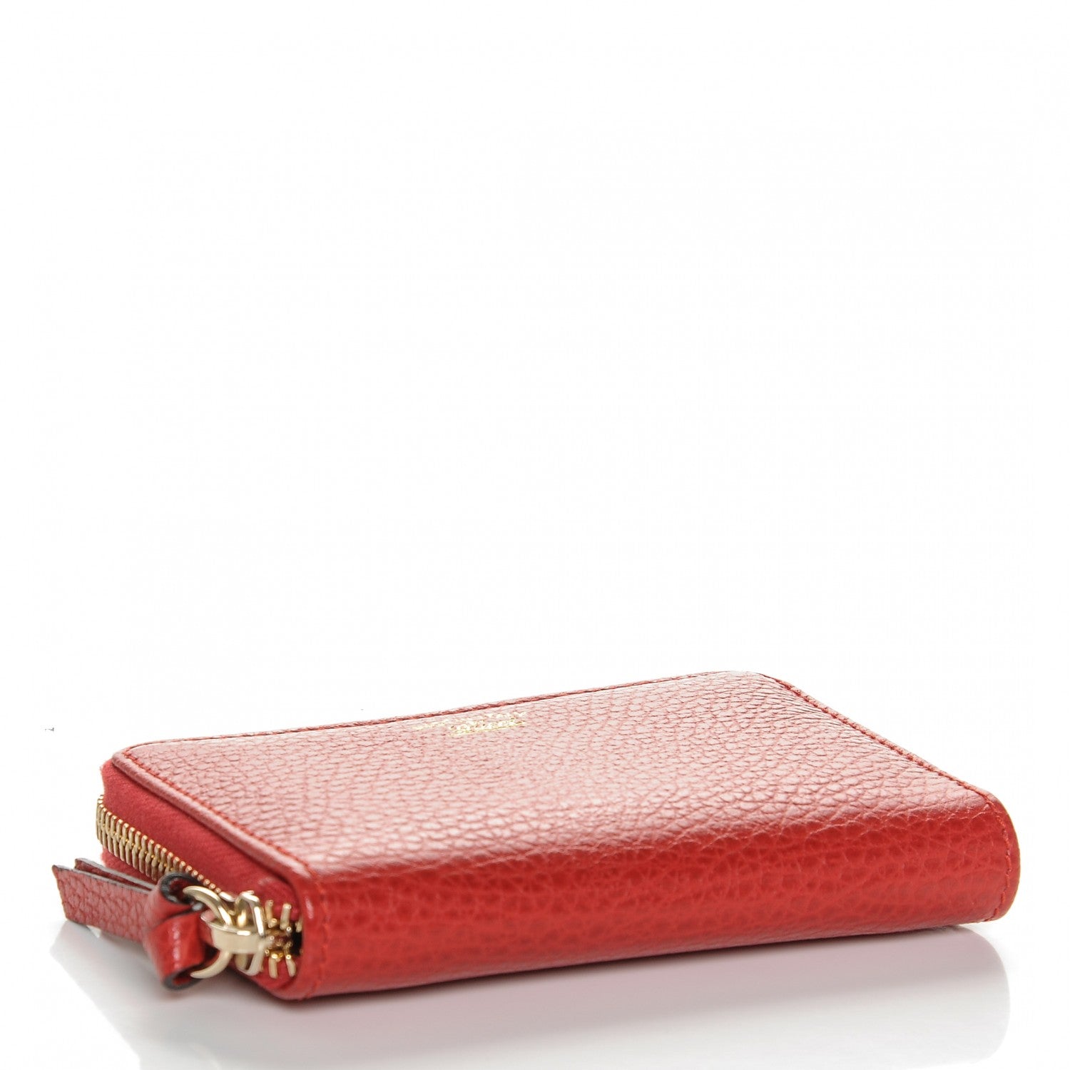 Gucci Dollar Calfskin Swing Zip Around Card Case Red 4 of 6