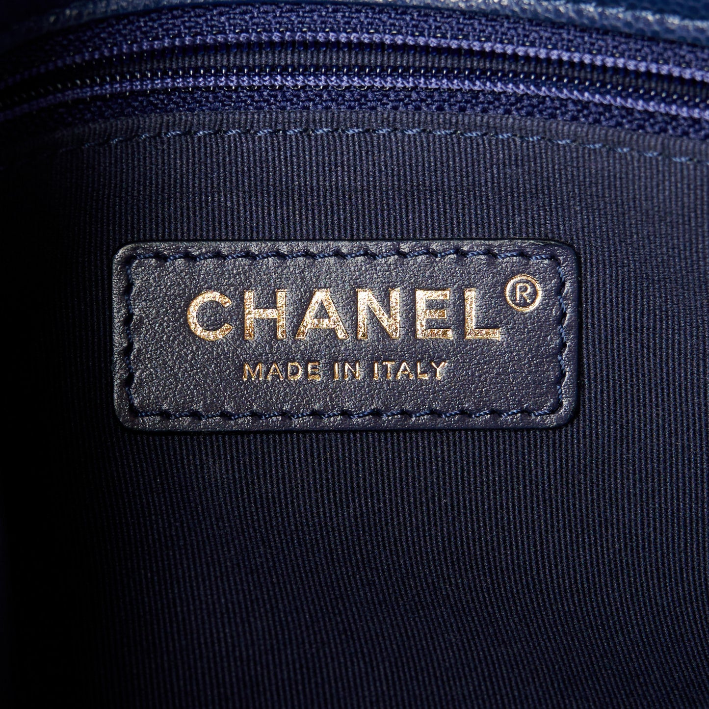 Caviar Quilted Small Twist Your Buttons Flap Blue