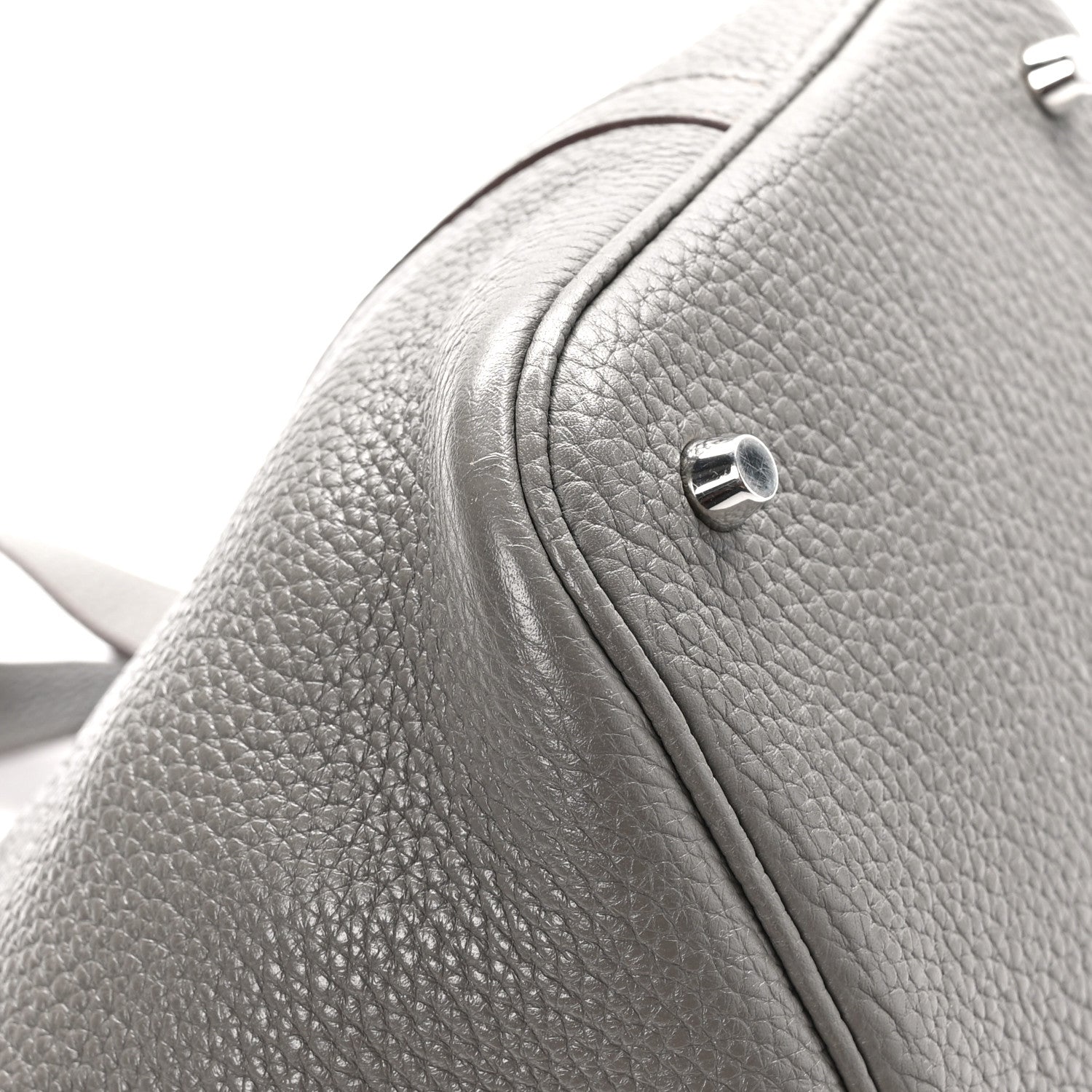 Hermes Taurillon Clemence Picotin Lock 22 MM Etain 11 of 12