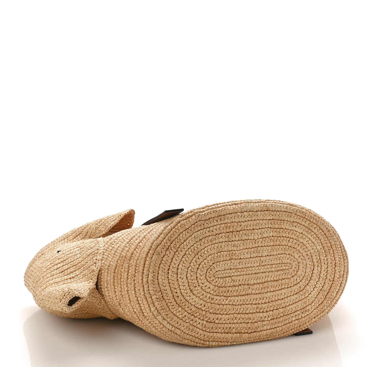 Loewe Raffia Small Elephant Basket Tote Bag Natural Tan 4 of 8