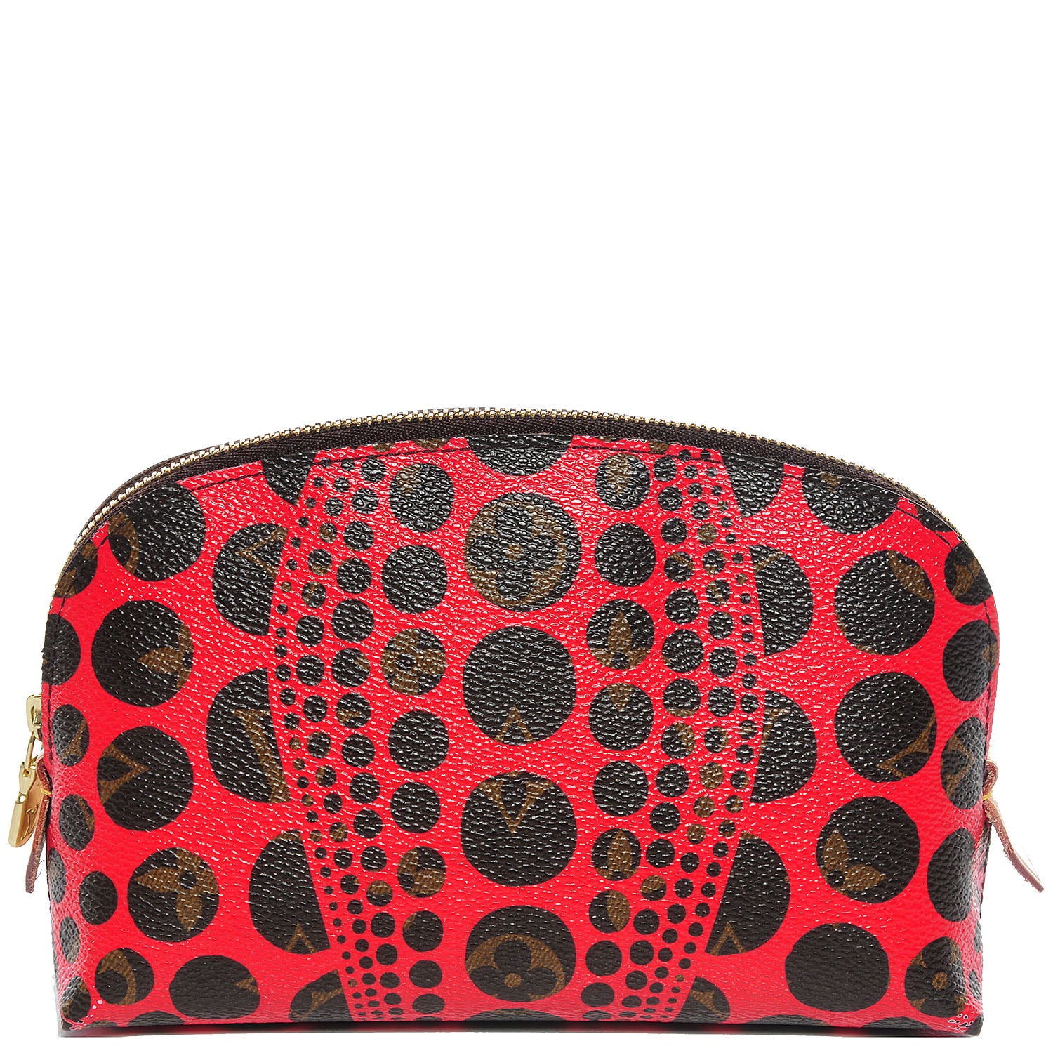 Louis Vuitton Monogram Kusama Pumpkin Dots Cosmetic Pouch Red 1 of 8