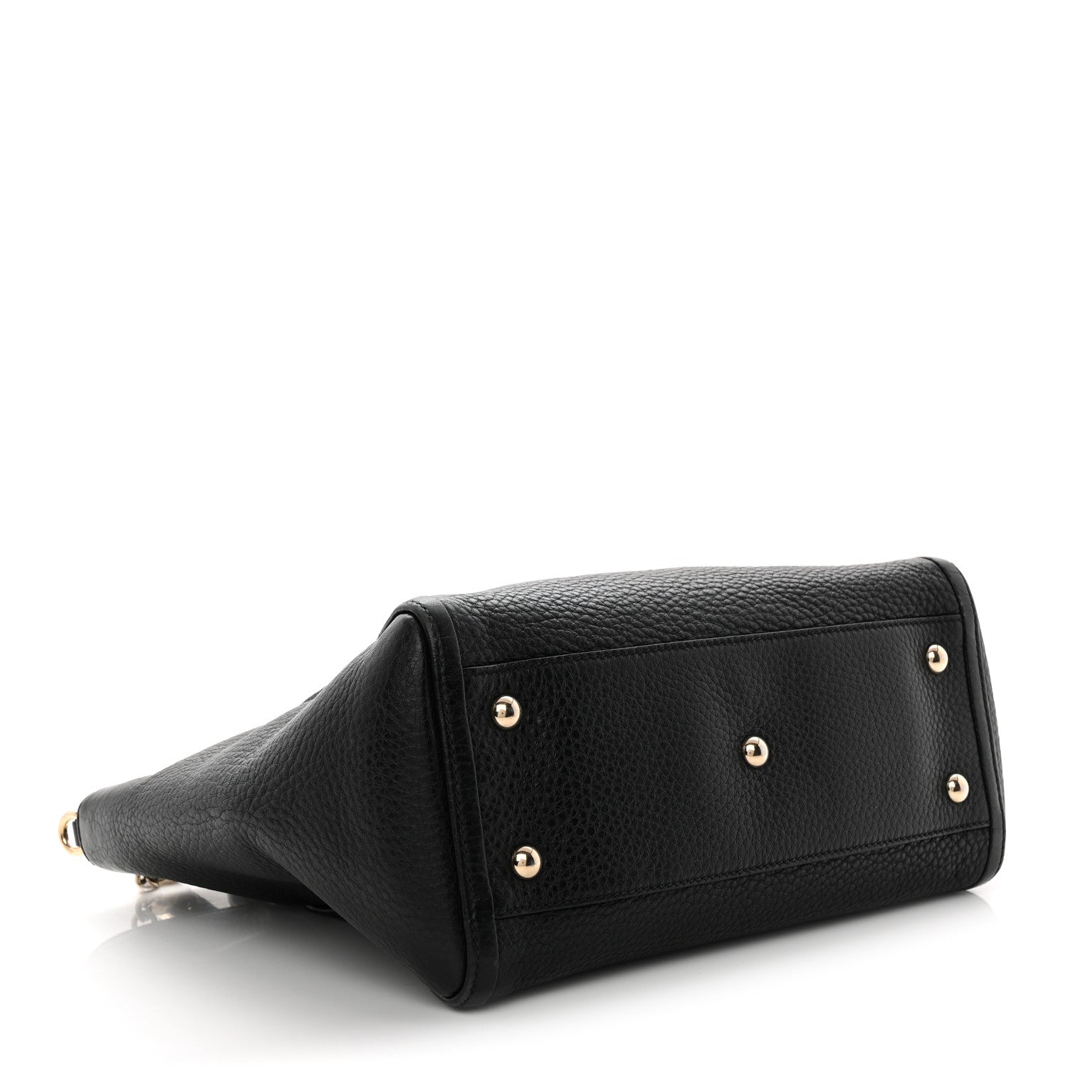 Gucci Pebbled Calfskin Small Soho Top Handle Bag Black 4 of 10