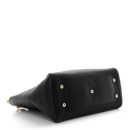 Gucci Pebbled Calfskin Small Soho Top Handle Bag Black 4 of 10