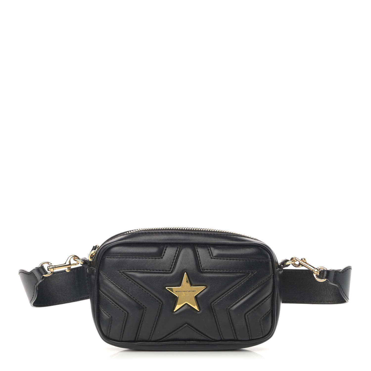 Stella McCartney Eco Alter Nappa Star Patch Belt Bag Black 1 of 9