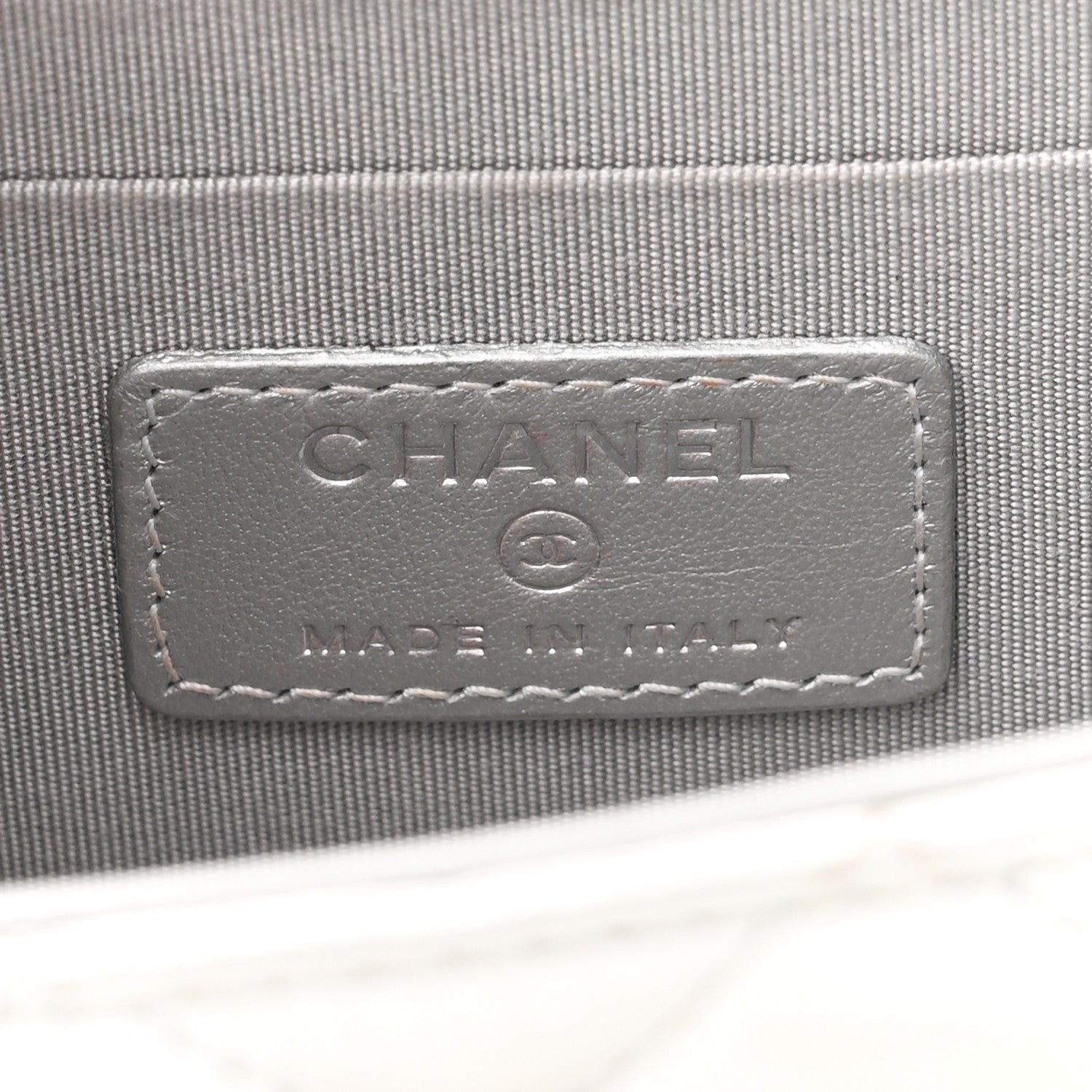 Chanel Metallic Lambskin Quilted Mini Trendy CC Clutch With Chain Silver 6 of 11