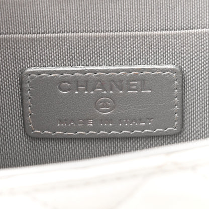 Chanel Metallic Lambskin Quilted Mini Trendy CC Clutch With Chain Silver 6 of 11