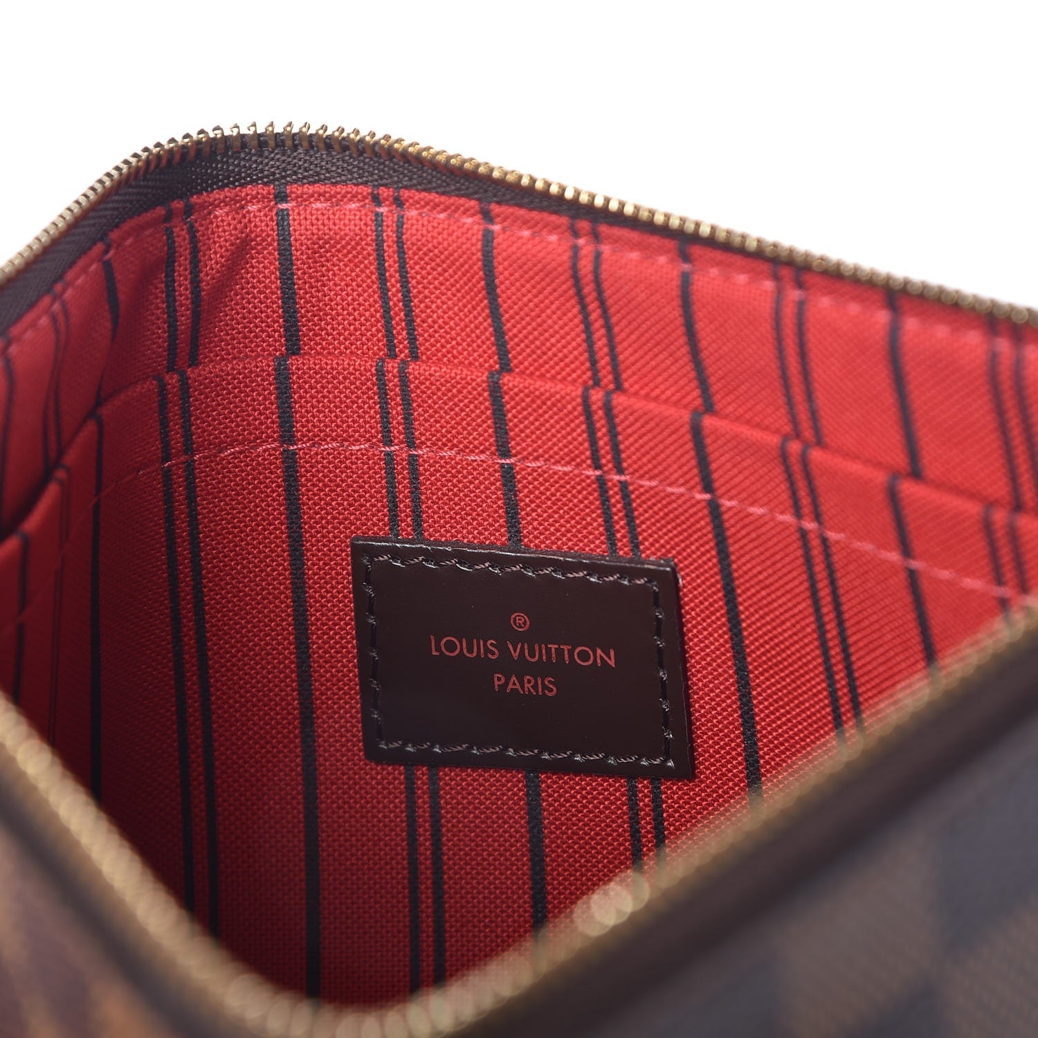 Louis Vuitton Damier Ebene Neverfull MM GM Pochette 6 of 8