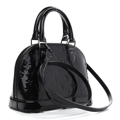 Louis Vuitton Vernis Alma BB Noir Magnetique 3 of 8