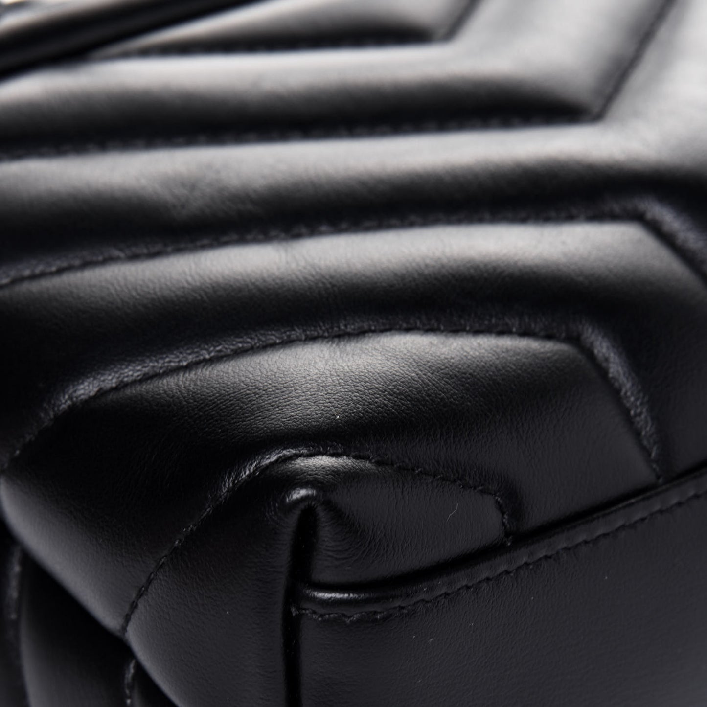 Calfskin Y Quilted Monogram Toy Loulou Crossbody Bag Black