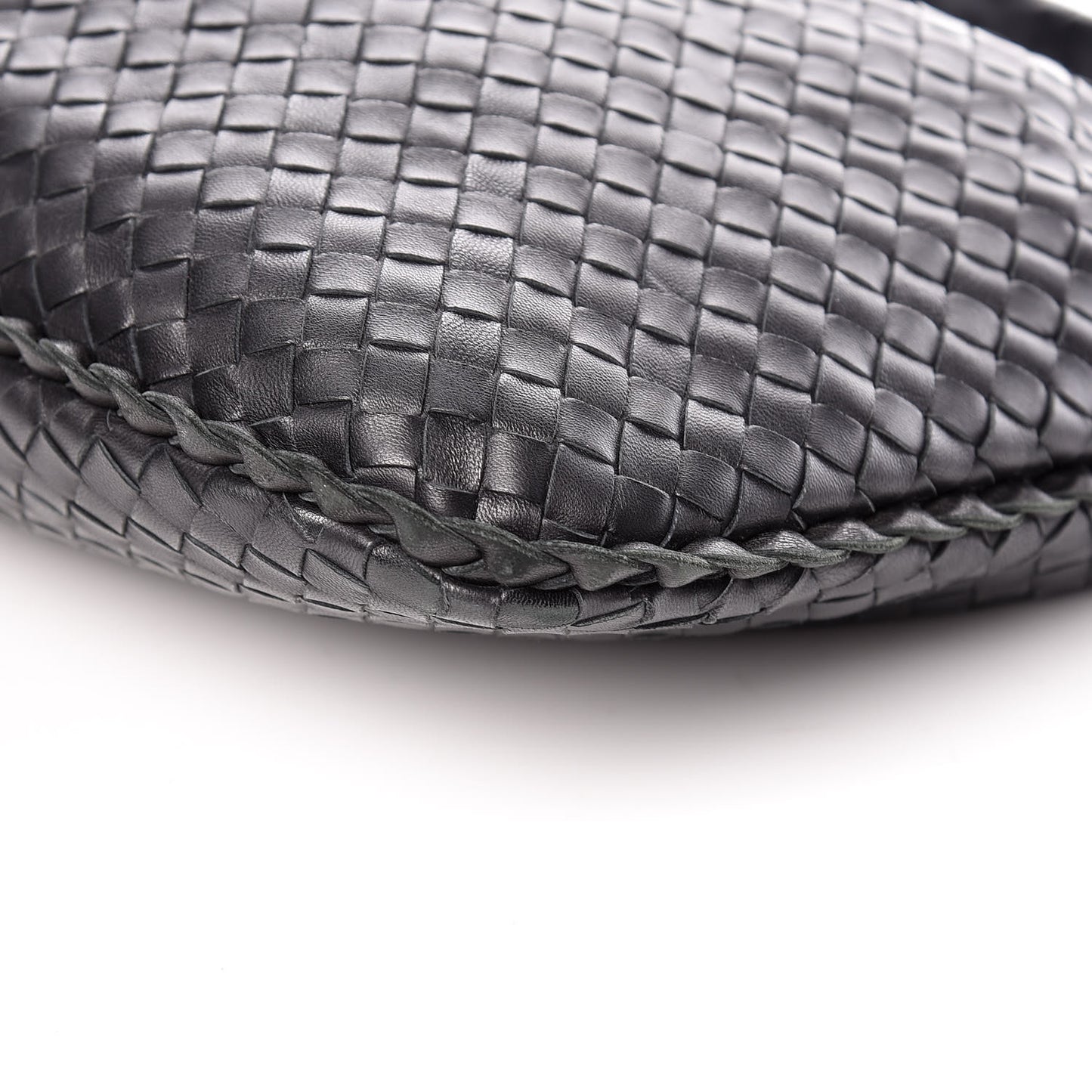 Nappa Intrecciato Medium Veneta Hobo Black