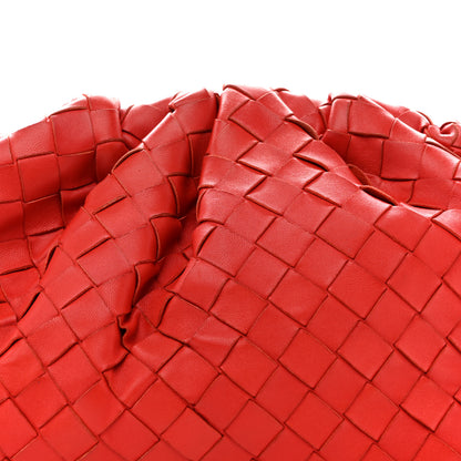 Bottega Veneta Nappa Maxi Intrecciato The Pouch Oversized Clutch Bright Red 8 of 13