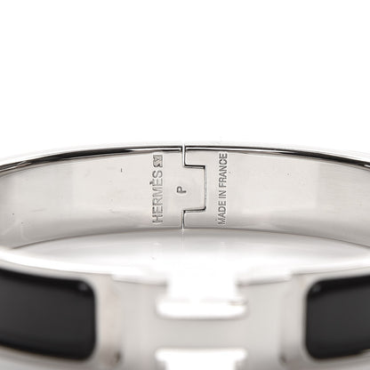 Hermes Enamel Narrow Clic Clac H Bracelet GM Black 3 of 5