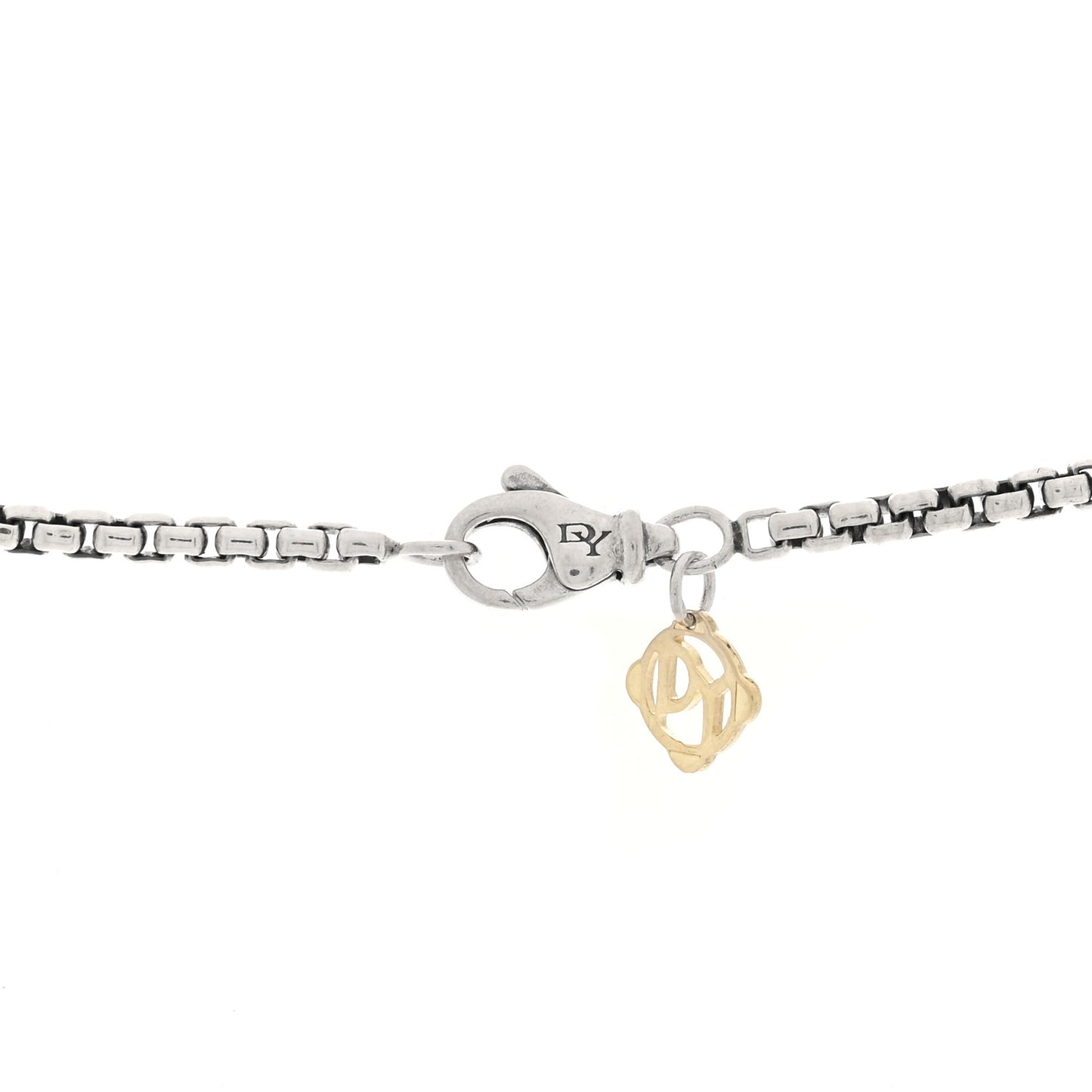 Sterling Silver Diamond Cable Collectibles Initial M Charm Necklace