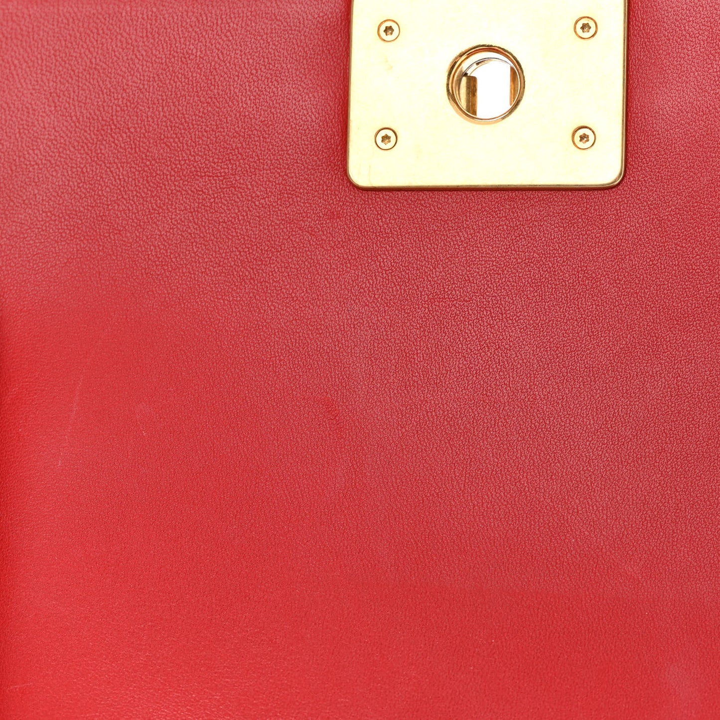 Lambskin Quilted Small Boy Flap Red