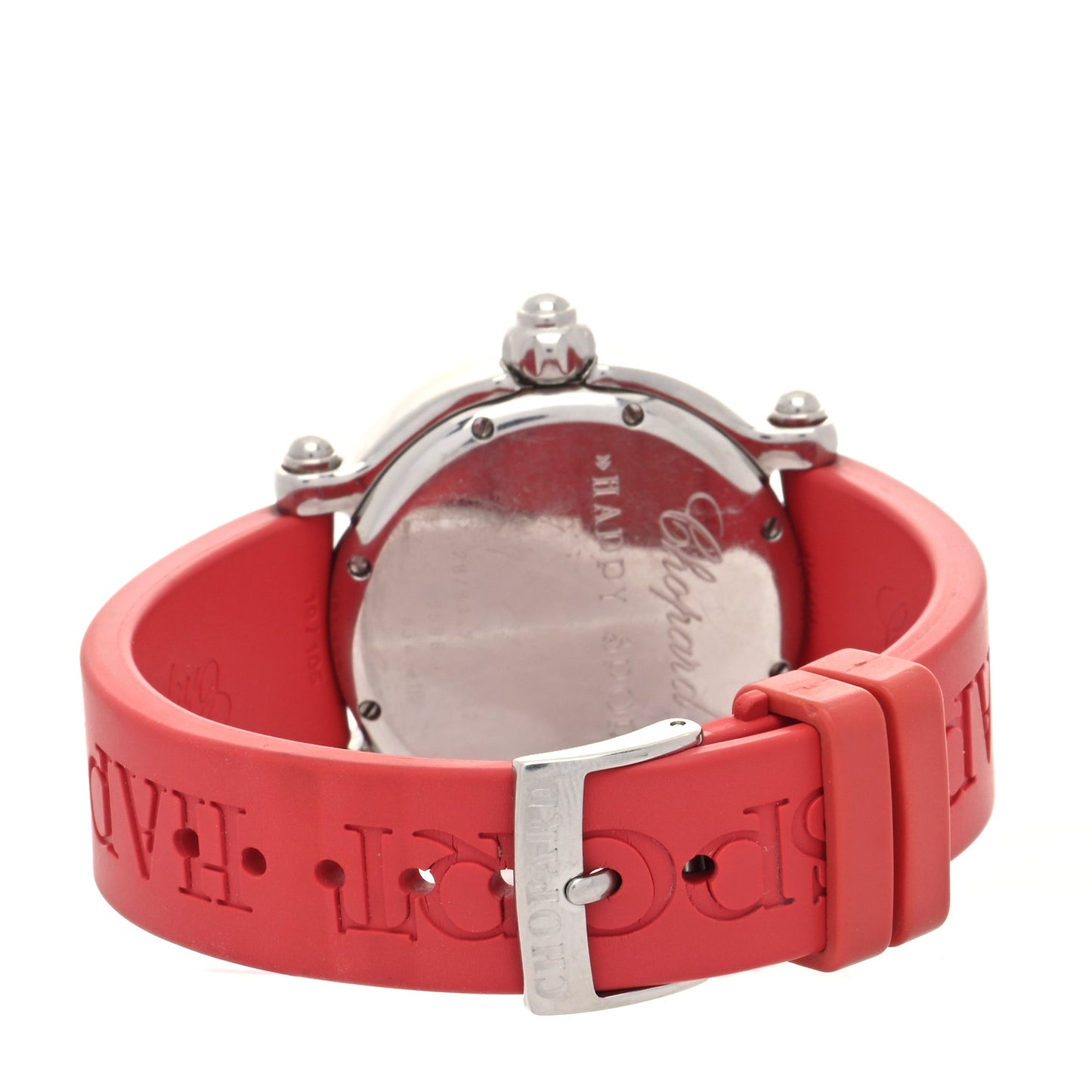 Stainless Steel Rubber Ruby Yellow Blue Sapphire 38mm Happy Sport Fish Quartz Watch Red