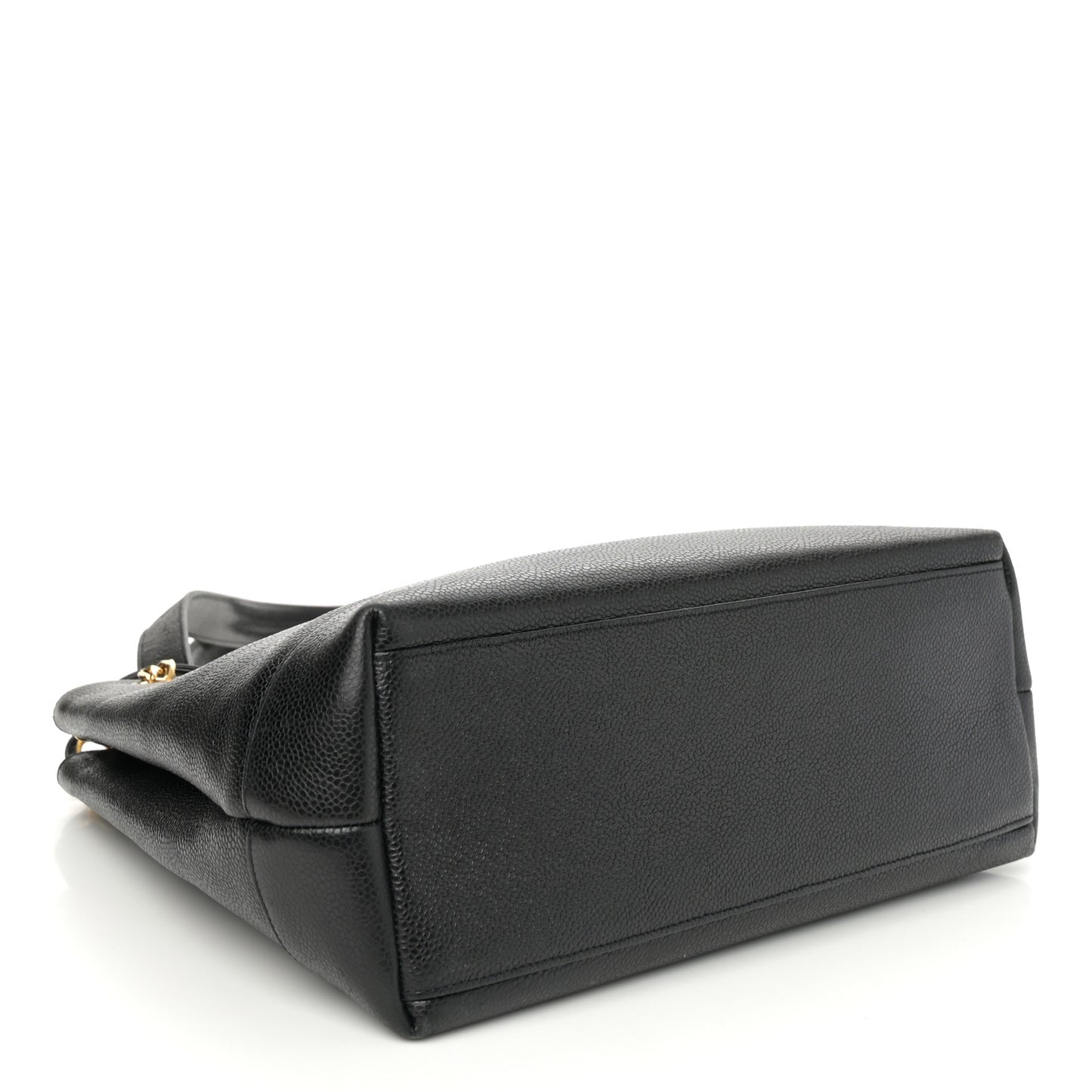 Caviar Large CC Shoulder Bag Black