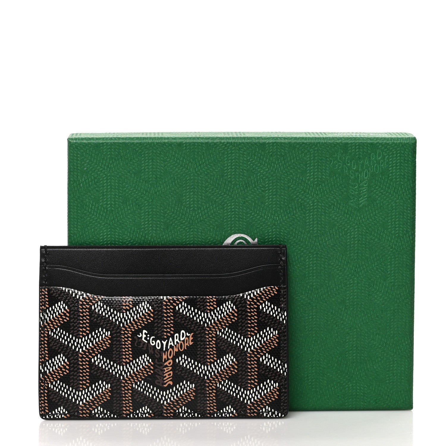 Goyard Goyardine Saint Sulpice Card Holder Black 7 of 7