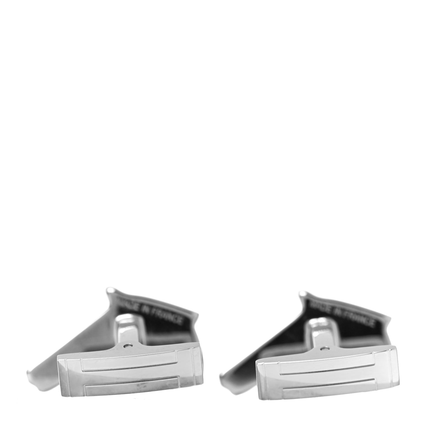 Palladium Lacquered Jolly Jumper Cufflinks Black