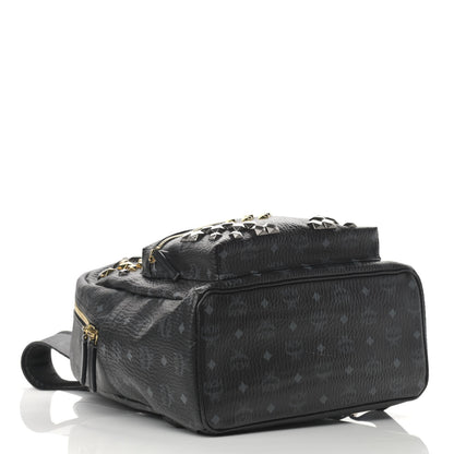 MCM Visetos Studded Medium Stark M Backpack Black 4 of 14