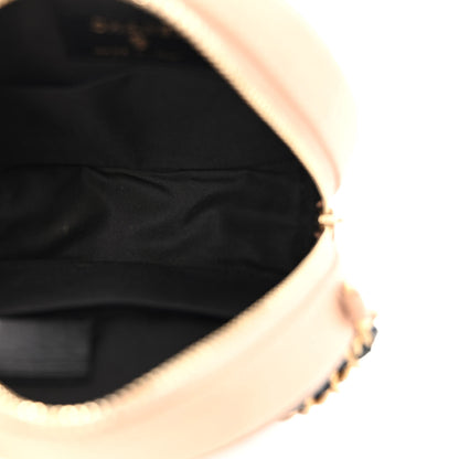 Chanel Caviar Quilted Round Filigree Crossbody Beige Black 8 of 10