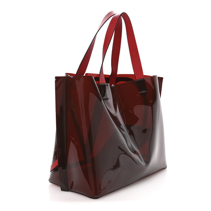 Valentino Garavani PVC Vlogo Escape Tote Red 4 of 11