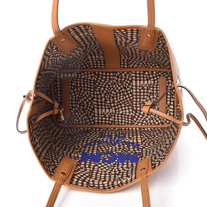 MCM Visetos Medium Liz Reversible Shopper Tote Cognac 10 of 16