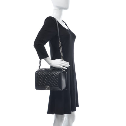 Chanel Caviar Quilted New Medium Boy Flap Black 2 of 8