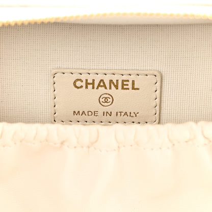 Chanel Caviar Quilted Vanity With Chain White 6 of 10