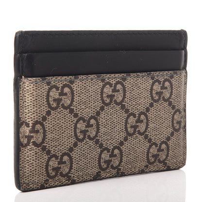 Gucci GG Supreme Monogram Bee Print Card Holder Black 3 of 6