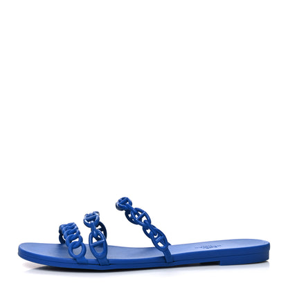 Hermes TPU Rivage Sandals 40 Bleu Smalt 1 of 8