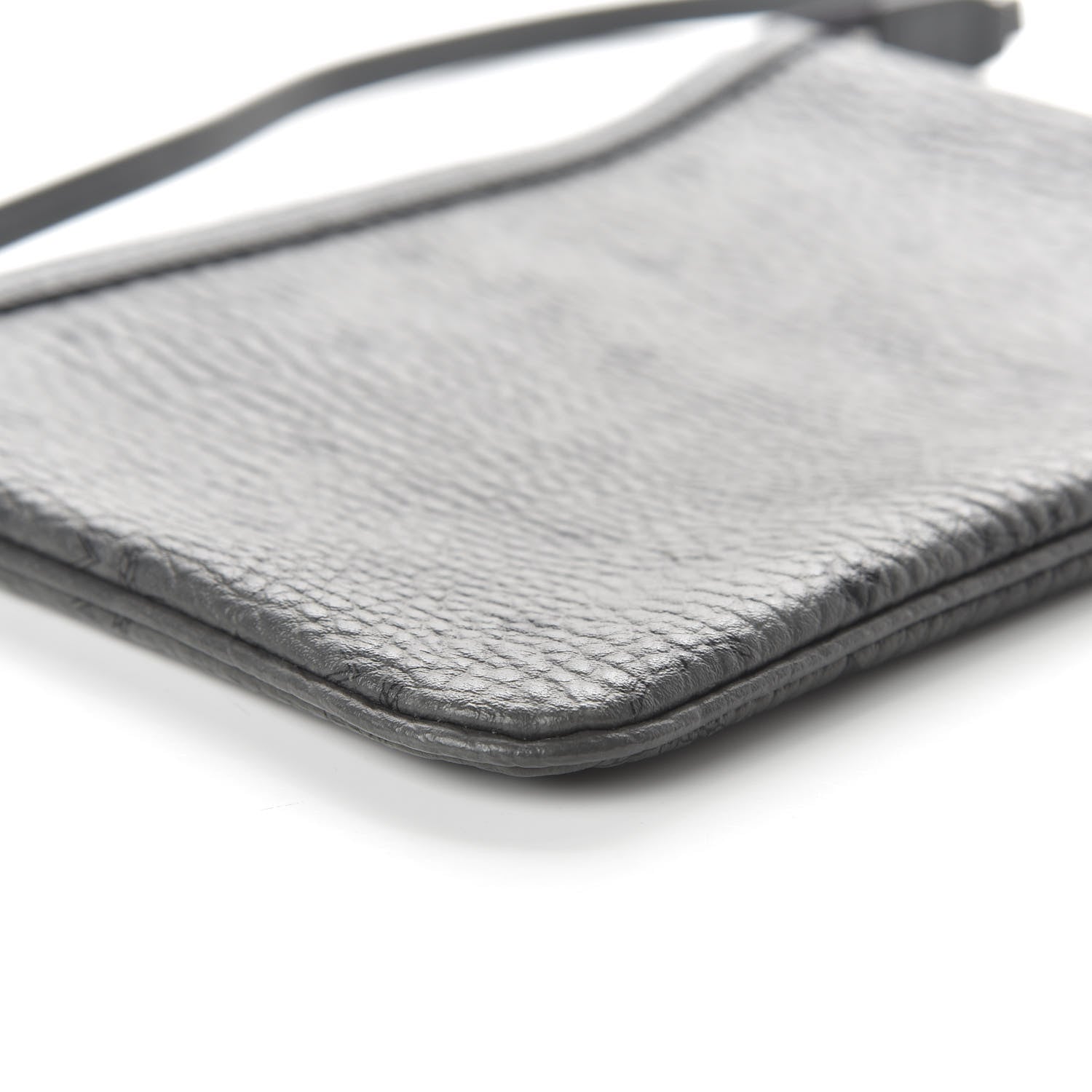 MCM Visetos Liz Shopper Tote Pouch Phantom Grey 6 of 9
