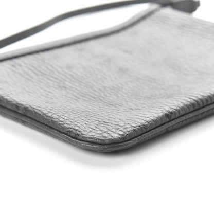 MCM Visetos Liz Shopper Tote Pouch Phantom Grey 6 of 9