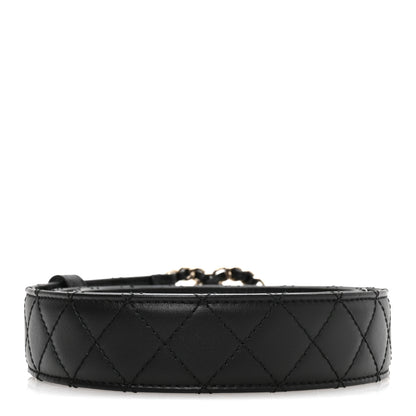 Chanel Calfskin Quilted CC Chain Belt 80 32 Black 2 of 6