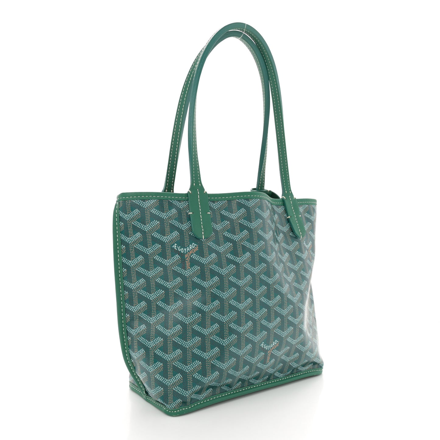 Goyardine Reversible Mini Anjou Green