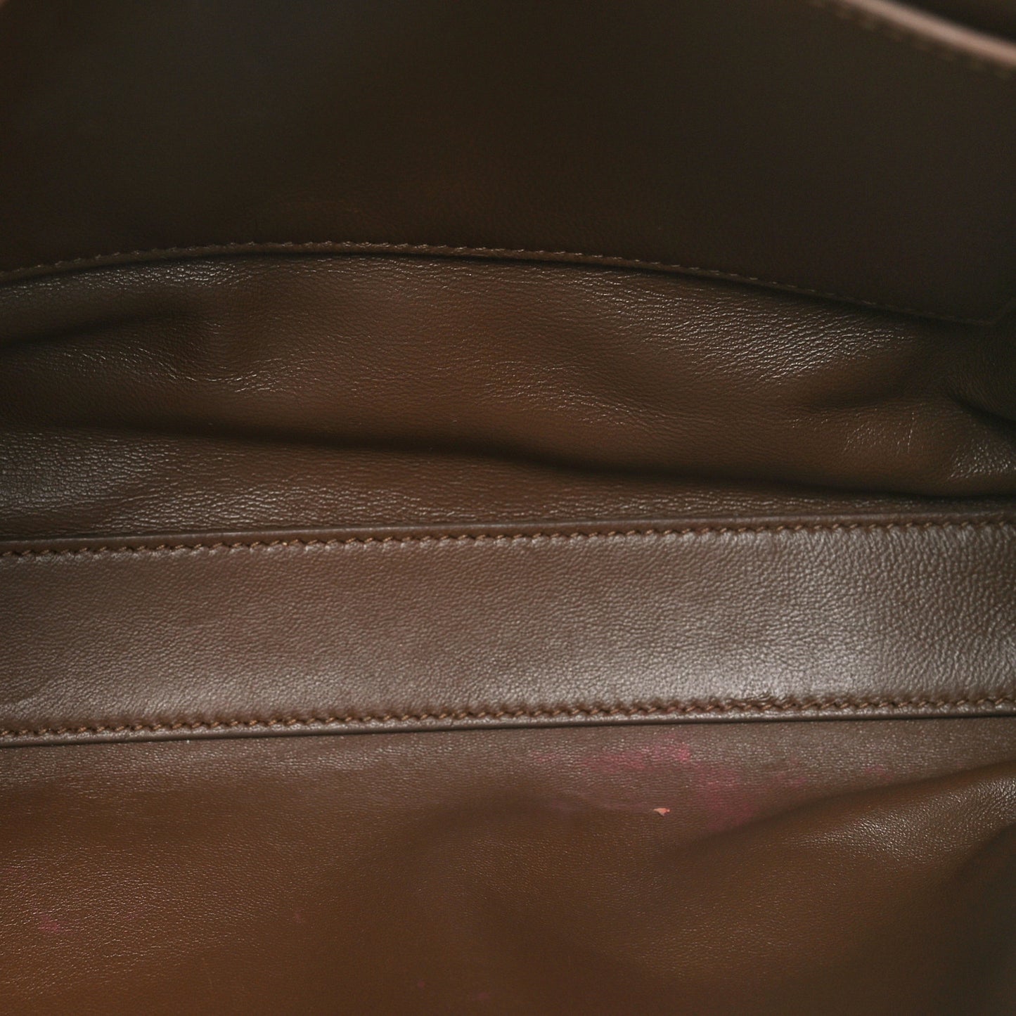 Smooth Calfskin Suede Medium Reversible Monogram Kate Satchel Light Ochre
