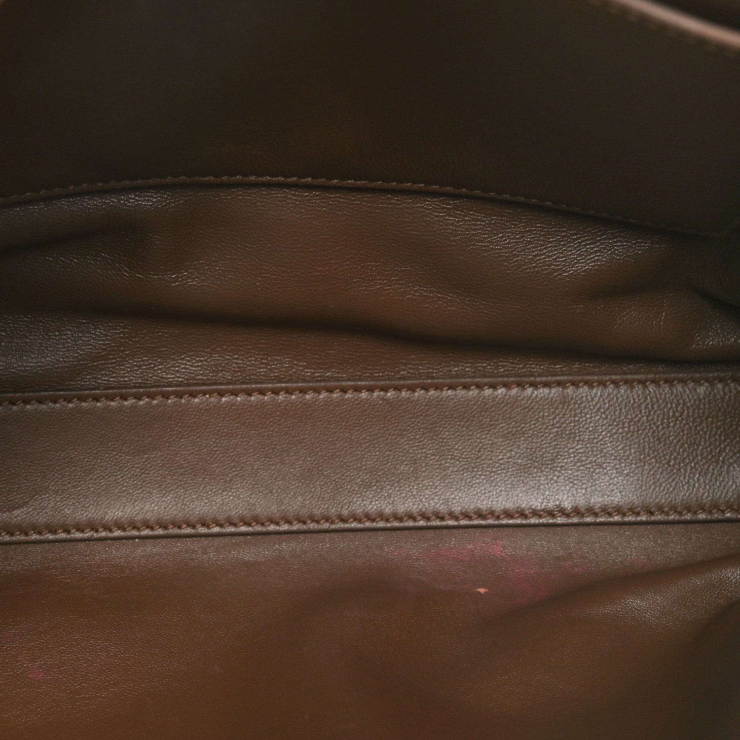 Saint Laurent Smooth Calfskin Suede Medium Reversible Monogram Kate Satchel Light Ochre 5 of 10