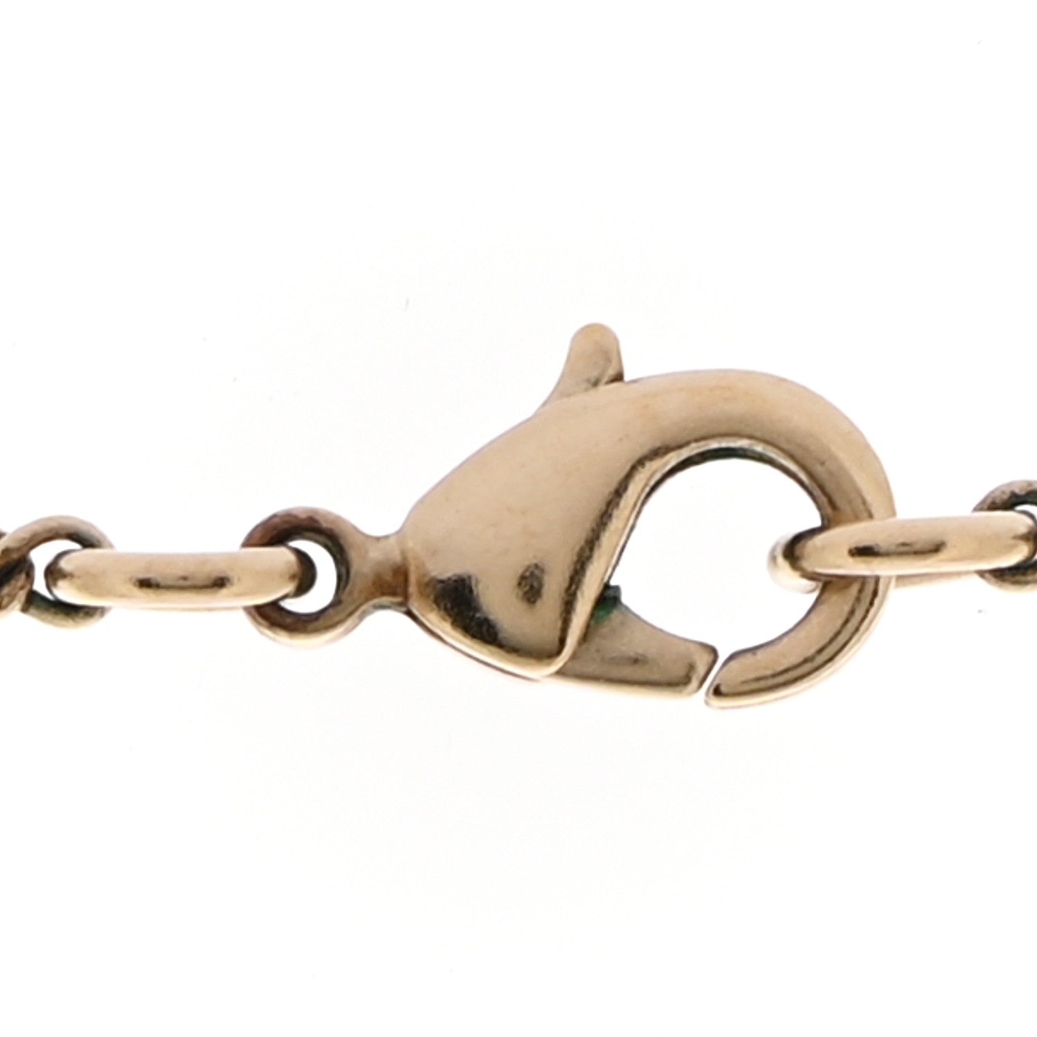 Chanel Lambskin CC Chain Necklace Gold Black 5 of 6