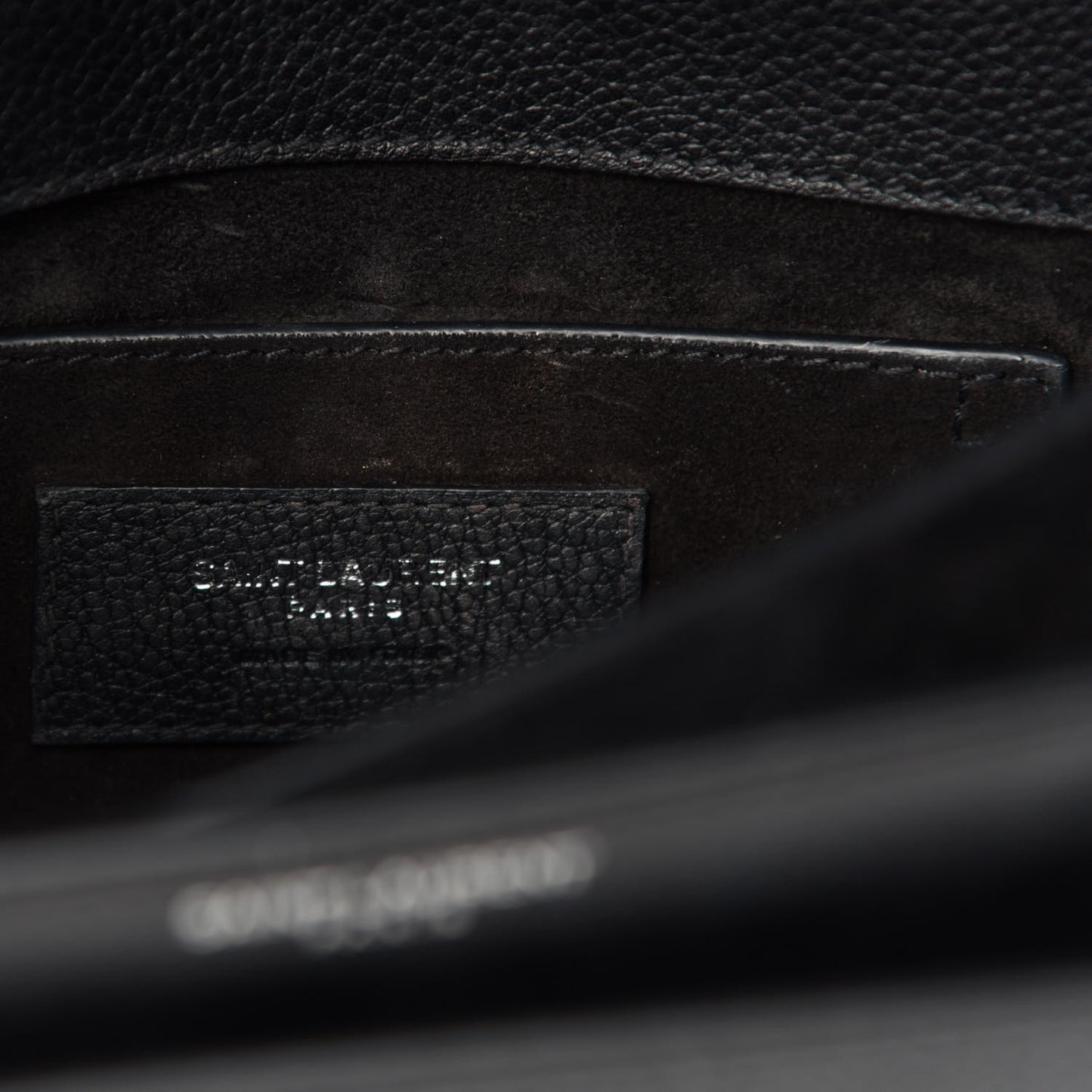 Grained Calfskin Small Monogram Sunset Black