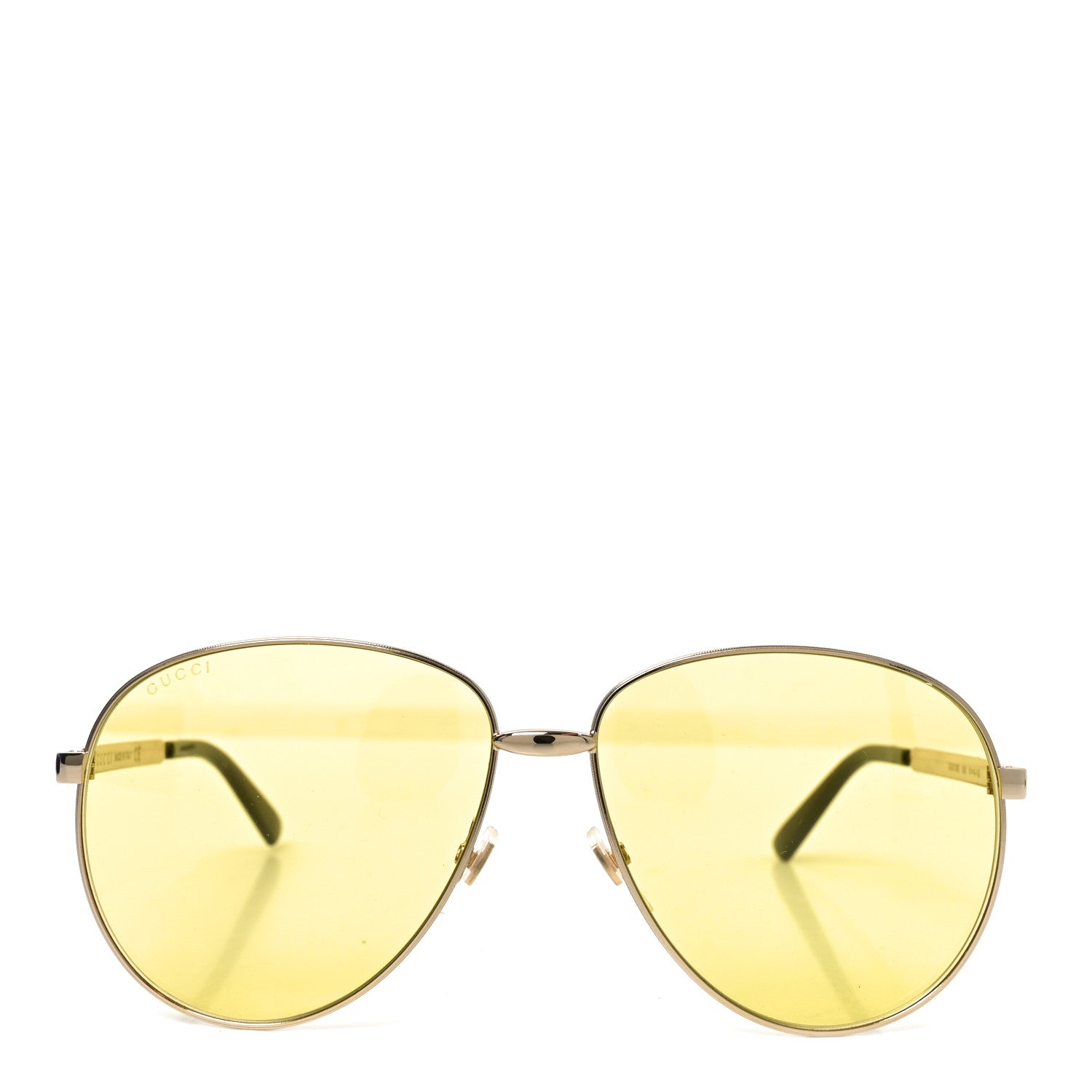 Gucci Aviator Sunglasses GG0138S Yellow 2 of 7