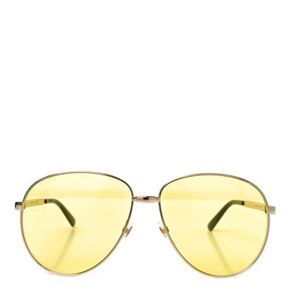 Gucci Aviator Sunglasses GG0138S Yellow 2 of 7